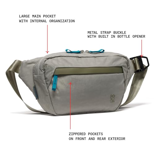 Chrome Industries Sabin Sling Bag for Men and Women – Large Main Compartment, Lightweight Recycled Materials and Metal Adjuster Buckle – 6L, Sage4