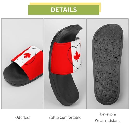 Canada Flag Canadian Slipper Men Woman Slide Anti Slip House Shoes Shower Slippers Flat Open Toe Sandals4