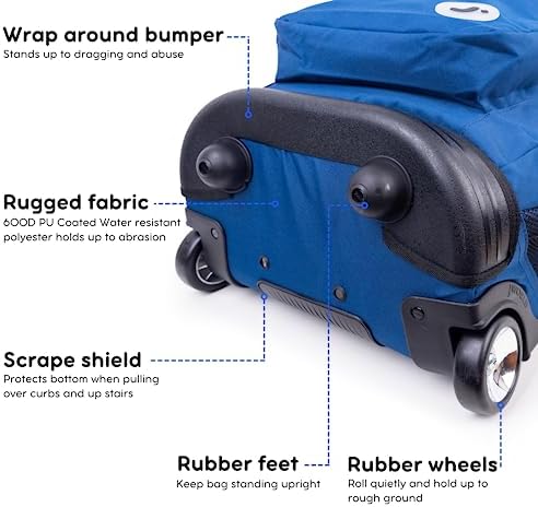 J World New York Sundance Laptop Rolling Backpack