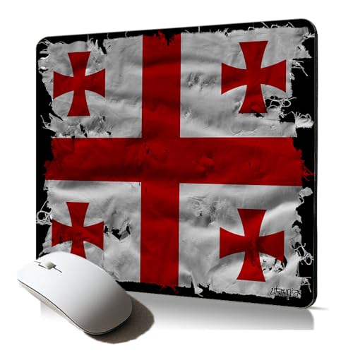 Tapis de Souris soupledrapeau georgien Géorgie Mouse Pad de qualité pour Ordinateur Fixe imprimé Made in France