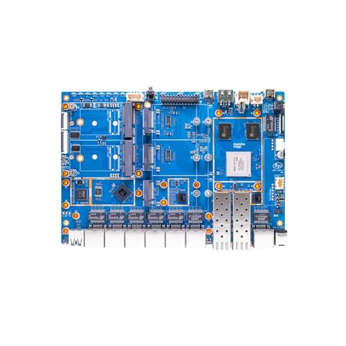 Image of Banana Pi BPI-R4 Pro 8X /4E WiFi 7 Wireless Dual-Band WiFi Router Board OpenWRT, MediaTek MT7988A30K DMIPS SoC - 2X 10GbE SFP&RJ45, 4X 2.5GbE LAN for NAS Smart Home Gateway (Bundle1, 4E)
