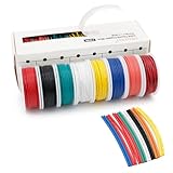 FIRMERST 18 Gauge 20 Feet Solid Core Tinned Copper Hook up Wire Kit - 8 Colors