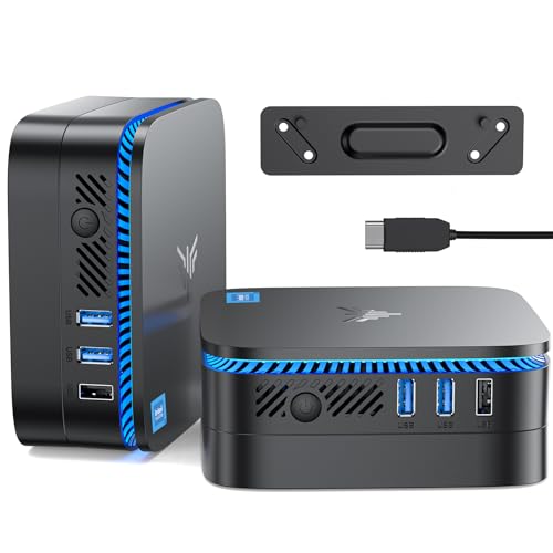 Image of KAMRUI Mini PC with N95 Processor, 16GB DDR4 RAM 1TB M.2 SSD, Mini Computer with Ethernet, 2 HDMI, 4 USB-A, Small Computer WiFi, Bluetooth for Office, Home, Business