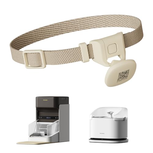 PETLIBRO Upgraded RFID Collar Tag for One RFID Automatic Cat Feeder PLAF301 and Smart App Monitoring Multi Cats Water Fountain PLWF305 Lightweight and Compact Collar Sensor with Snap Release Design