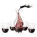 Produktbild Final Touch Conundrum Red Wine Drinking Set Conundrum Decanter Weinbelüfter und Dekanter 375ml and Red Conundrum Wine Glasses Rotweingläser 473ml Boxed Set
