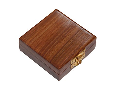 Caja de Presentación para Moneda de Madera Maciza