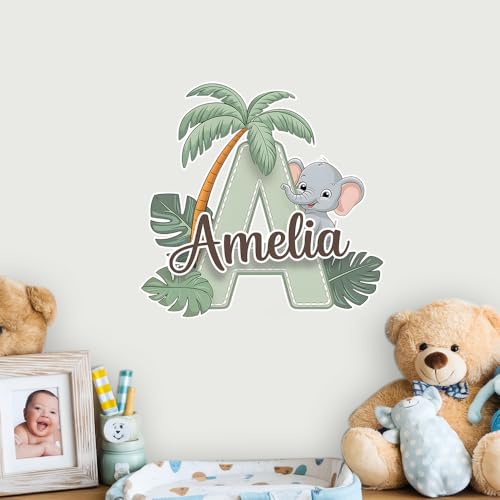 Vinilo Decorativo Infantil con Animales del Bosque Personalizado miniatura 1