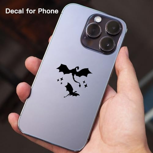 Set of 6 Celestial Tiny Dragons Vinyl Decals - Magical Car and Laptop Stickers for Dragon Lovers by HubbgDesign - Image 3