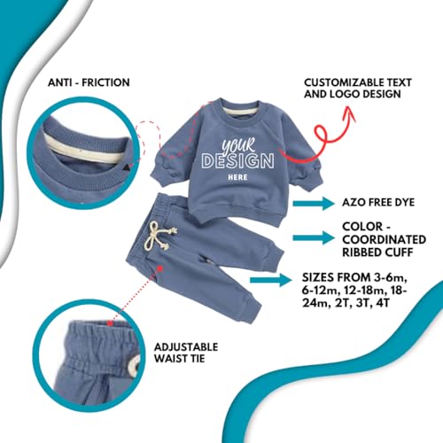 Custom Embroidered Kids Sweatshirt, Personalized Sweatshirt for Toddler Girls and Boys2