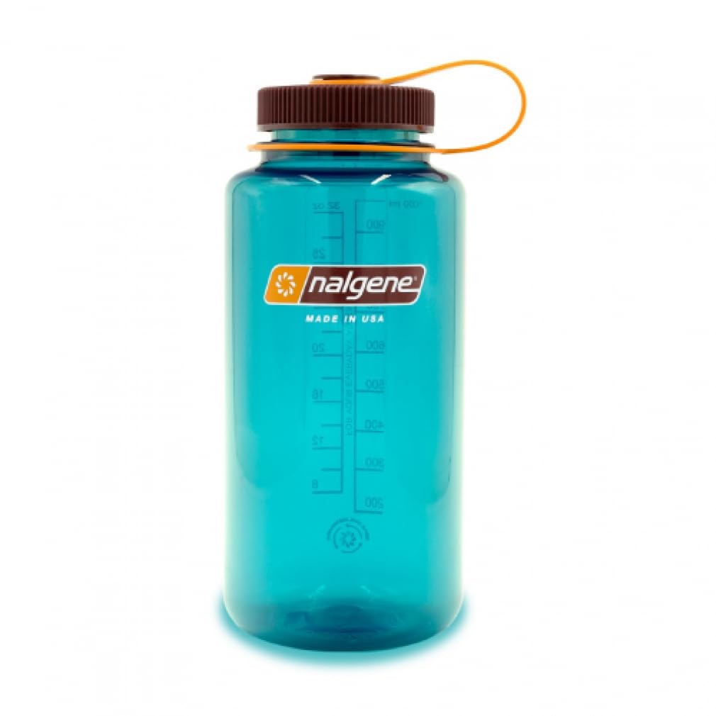 Nalgene Sustain Tritan BPA-Free Water Bottle Made with Material Derived From 50% Plastic Waste (using ISCC certified mass balance), 32 OZ, Wide Mouth