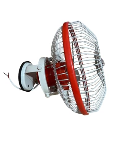 Image of Generic 8 Inch 12Volt High Speed 4 Blade DC Fan for Car /Bus /Trucks /Auto - Modern Oscillating Wall Mount Electric Fan - Multicolour