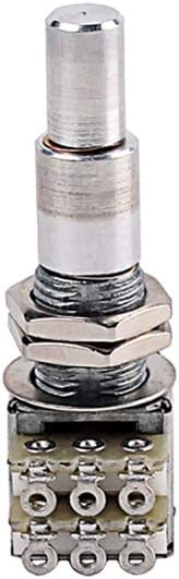 Alnicov Guitar Bass Mini Dual Pots Stacked Concentric Potentiometer W/Center Detent B100K