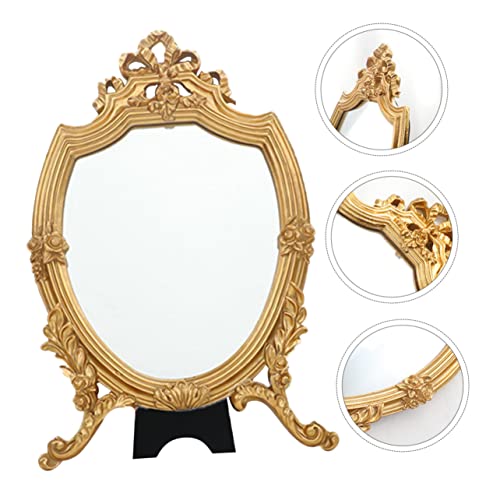Miroir de maquillage rétro stable pour éviter les chutes - 4