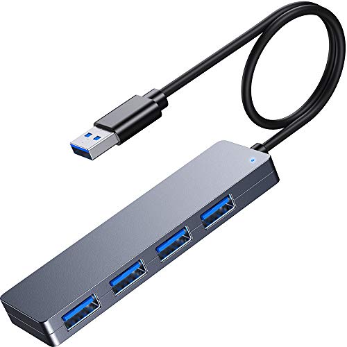 VANMASS USB Hub Adapter, 4-in-1 USB Splitter with 4 USB 3.0 Ports, High-Speed