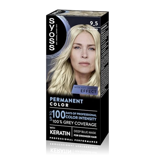SYOSS Permanent Cool Color 9-5 Rubio Muy Claro Ceniza,...