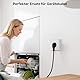 Cable Matters 2er-Pack Stromkabel mit Stecker 90° Winkel - 1m, 3-adriges Anschlusskabel 16A 250V, VDE & CE, Schuko Stecker mit Kabel für Küchengeräte, Elektrowerkzeuge und mehr, Schwarz