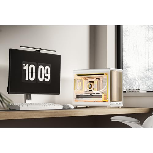 Image of JONSBO D33 Wood White Micro ATX PC Case,High Airflow MATX case with Tempered Glass Panel,9 Fan Positions,High Compatibility,Supports MATX BTF MB, 435mm GPU /360AIO /172mm Air Cooler,ATX /SFX PSU,Wood