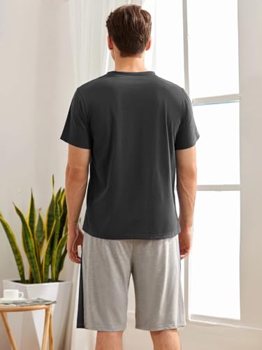 Image of Men's Pyjama Set || T-Shirt and Shorts Set for Men || Night Wear for Men || Night Suit for Men (Cord-04-07)