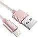 Price comparison product image Syncwire iPhone Charger Lightning Cable - [Apple MFi Certified] - 3.3ft/1m Nylon Braided Apple Charger USB Fast Charging Cable for iPhone XS Max XR X XS 8 7 6 6S Plus SE 5s 5c 5 iPad iPod - Rose Gold