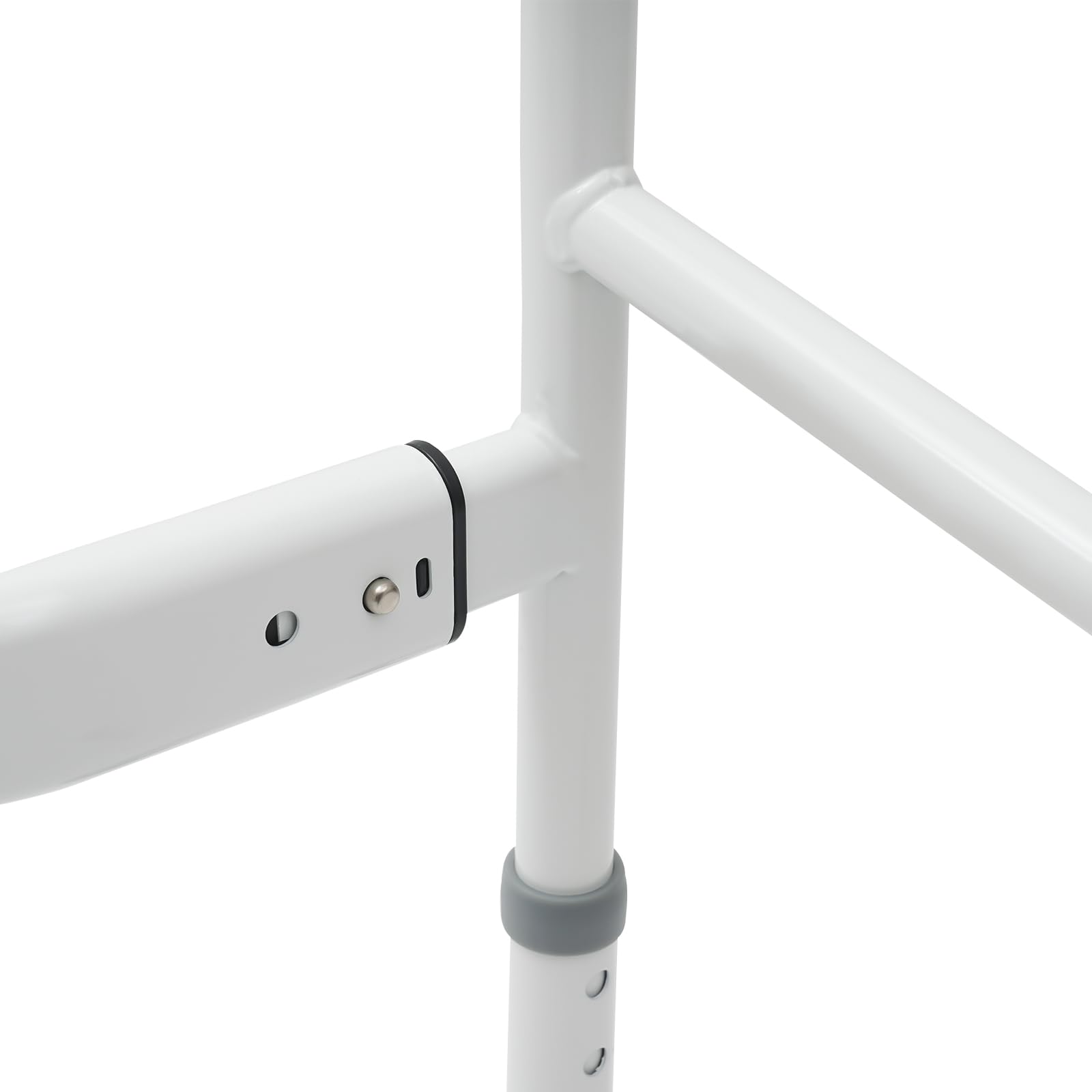 Asidero para levantarse para inodoro, acero al carbono, 6 alturas ajustables, ancho y ancho, asa de apoyo para la pared, 150 kg, capacidad de carga de inodoro