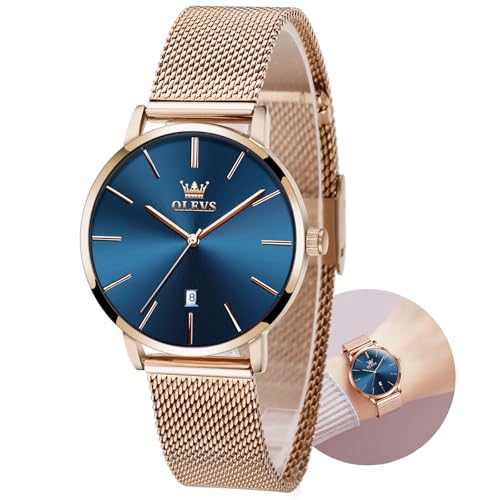 Montre pour femme en maille étanche pour rayonner au bureau comme en soirée