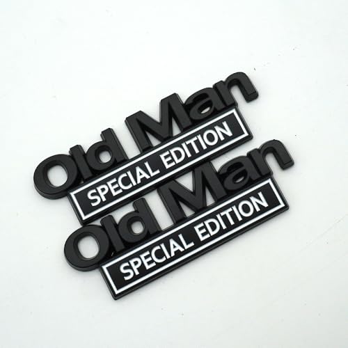 Emblemas de Old Man 3D decorativos para ventanillas de SUV y scooters 4