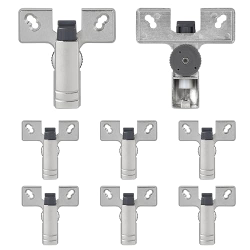 EFUTURETIME 8 x Amortiguador de Cazoleta de Bisagras Softclose, Amortiguador de Cierre Suave Puerta para Bisagras 45mm/48mm/52mm