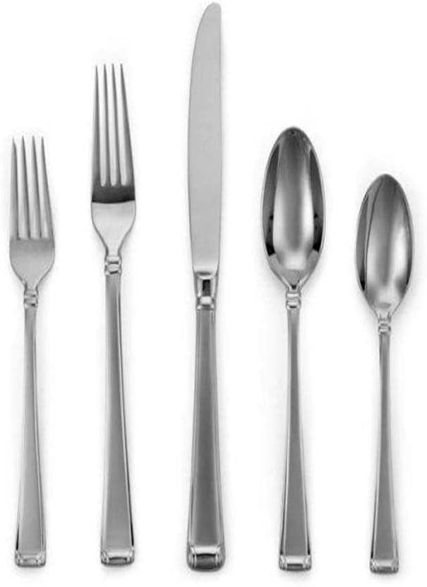 Gorham Column Frosted 20-Piece Stainless Flatware Set, Service for 4