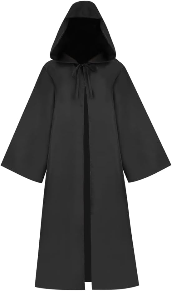Adult Robe Hooded Cloak Halloween Christmas Party Cosplay Costume Vampire Tunic Hooded Uniform