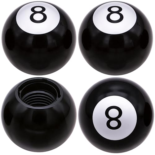 MEAJOO Pool 8 Ball Black Valve Caps
