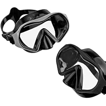 Aegend Snorkel Mask for Adults Youth Leak-Proof Swim Goggles 180 Panoramic Clear View Anti-Fog Scuba Diving Mask with 1S Underwater Adjustment for Snorkeling, Freediving & Swimming