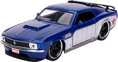 Jada Toys Hollywood Rides Marvel Avengers Winter Solider Inspired by 1970 Ford Mustang Boss 1:32 Scale die-cast Toy Vehicle