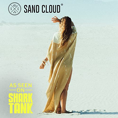Sand Cloud Turkish Beach Towel - Sand Free - 100% Organic Turkish Cotton Yarn - Quick Dry Towel For Beach, Picnic Blanket Or Throw - As Seen On Shark Tank - Sunrise #TOP1