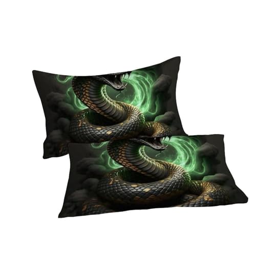 Housse de couette Python Bleu 200x200 pour une chambre de fille évasion