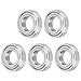 5Pcs Miniature Bearings Stainless Steel S6208ZZ 80x40x18mm for Industrial Equipment, Speed and Durably, Double Shielding to Dust, with Uniform Hardness and