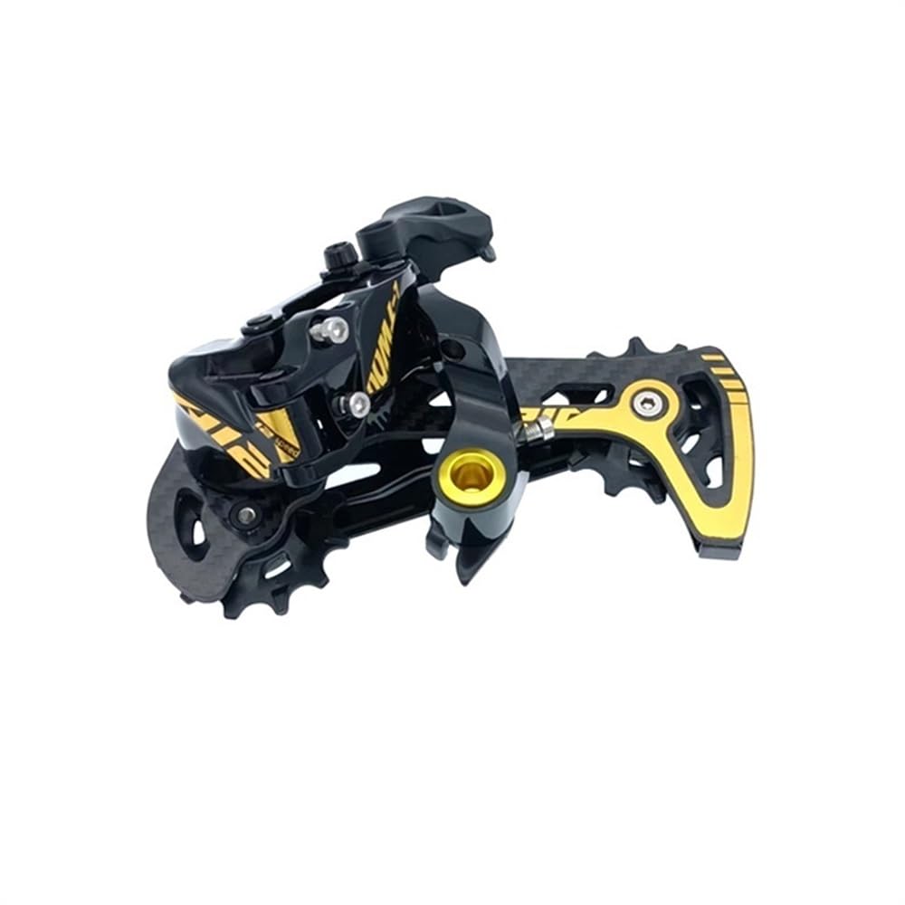 Desviadores AT12 MTB Bike Bicycle Groupset 1X12Speed ​​Trigger Shift Palanca y desviador Trasero Desviador Trasero(AT12 SL Gold)