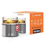 asobu Whiskey Sleeve Glass – Insulated Bourbon Tumbler with Premium Rocks Glass, BPA-Free, Double-Wall Stainless Steel, Keeps Drinks Cold Longer, 10.5oz