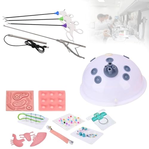 Zowdrix Simulatore Laparoscopico Trainer Box, Kit Completo di Formazione con