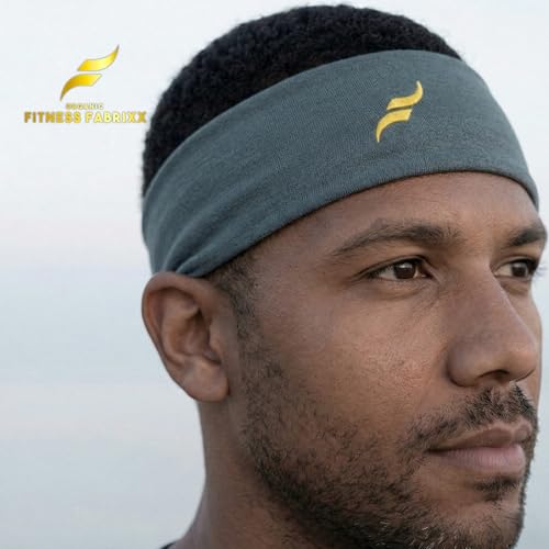 Image of Organic Fitness Fabrixx - Premium Gym Headband Made with Organic Cotton, Sweatband Headband with a Stylish Twist for Men and Women