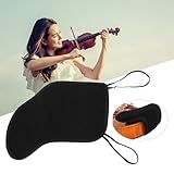 Reposahombros para violín ZenithAur que sirve como una cómoda almohadilla para el mentón para violín. Esta suave almohadilla para violín de franela brinda soporte a los músicos y