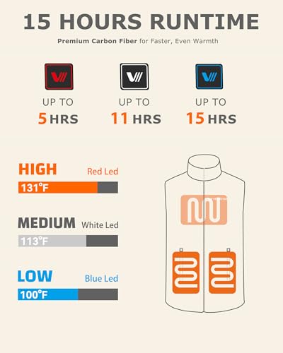 Venustas Kids Heated Vest with Battery Pack, Girls Lightweight Electric Heated Vest2