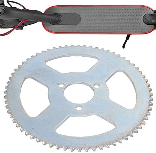 Keenso Sprocket, Metal 68 Tooth 25H 3 Holes Crankset Gear Plate Universal Electric Scooter Sprocket Accessory E-Bike Conversion Accessories
