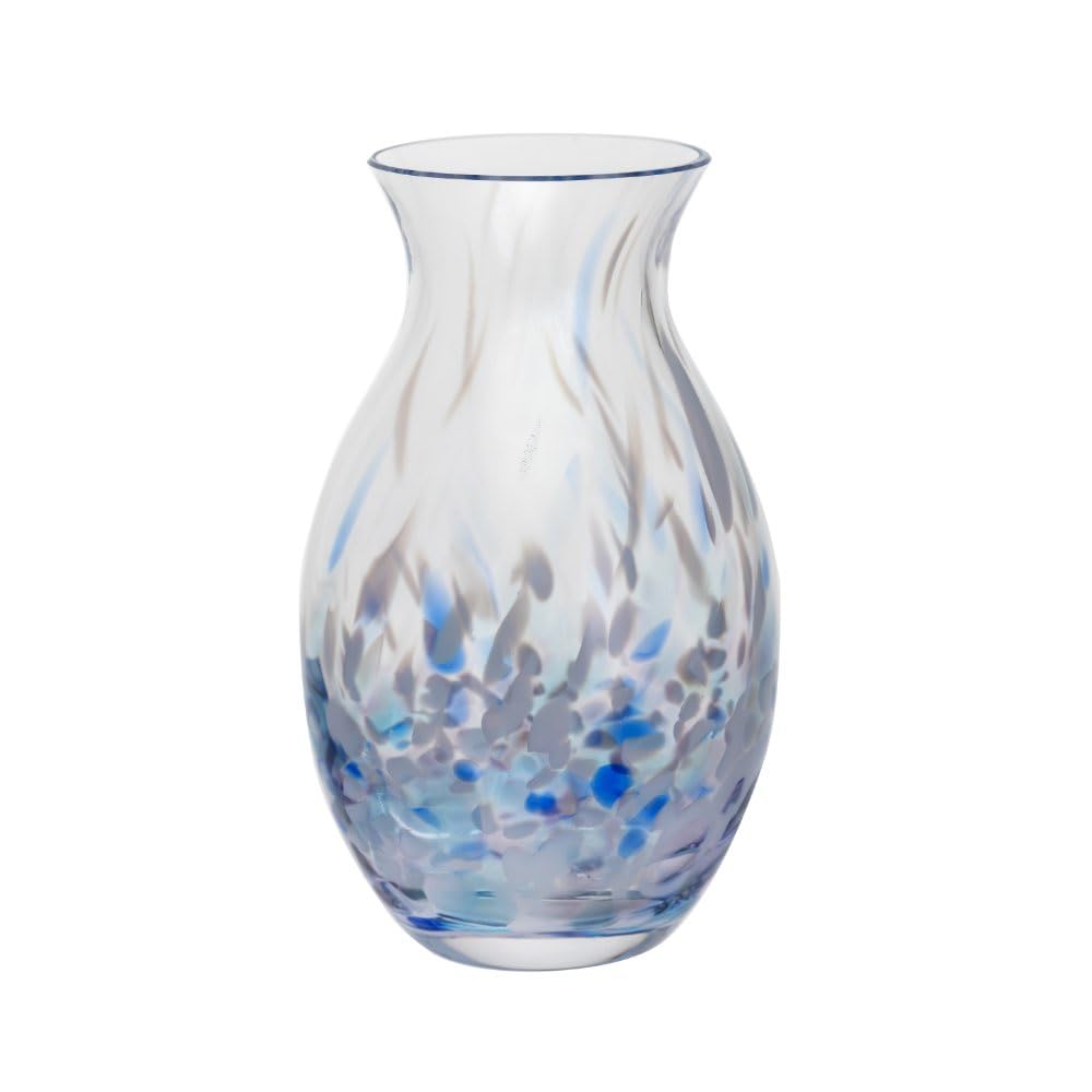 Dartington Crystal - Blossom (Sky Blue, Oval)