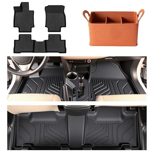 Floor Mats for Toyota RAV4 2013-2018, All Weather TPEFloor Liners Custom Fit Waterproof Non Slip Car Mats HeavyDuty Interior Accessories by Prosheve - Used condition - US$50.49