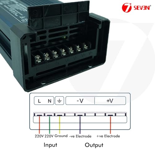 Image of 7SEVEN SMPS 5v Power Supply 40amp 200w Weather Proof Rainproof Suitable for LeD Signage, Strip Light, Decorate Lite, Microcontroller & Embedded Systems, Industrial Machine and Much More (5v 200w)