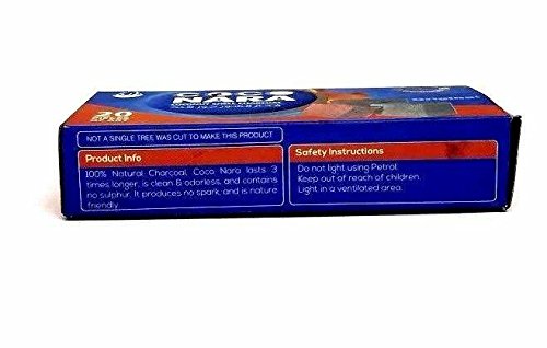Coco Nara Coconut Shell Hookah Charcoal Flat 20Pcs Box Shisha New #TOP2