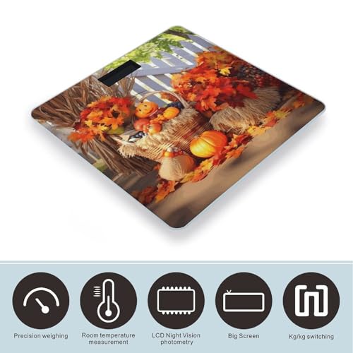 Báscula digital para baño de vidrio templado con pantalla LCD miniatura 3
