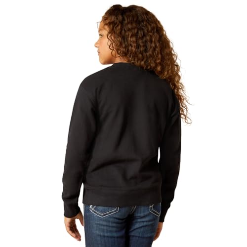 Ariat Girl's Black Booted Logo Sweatshirt2
