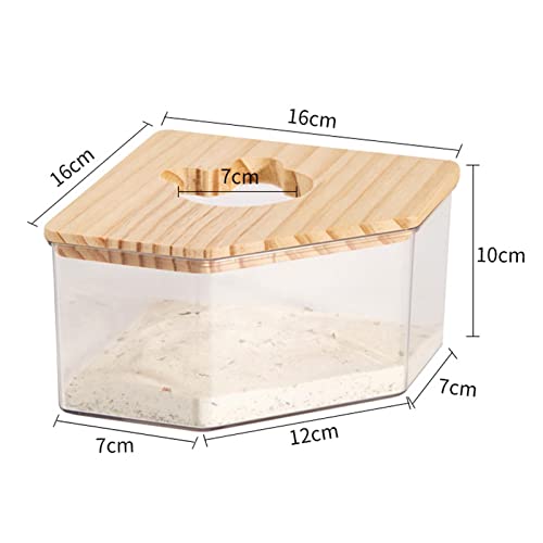 ＡＷＨＡＯ Casa de Banho para Roedores Pequenos - Recipiente de Areia Transparente