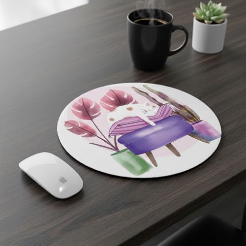 Image of Premium Non-Slip Mouse Pad for Office, Home & Gaming | Smooth Surface for Optical & Laser Mice | Durable Anti-Skid Rubber Base | Precision Tracking | Modern Design Print | Standard Size